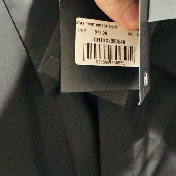 NWTS Balmain Star Poplin Button Down Shirt - Picture 10 of 14